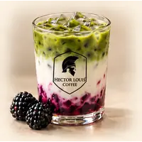 Iced Blackberry Matcha Latte